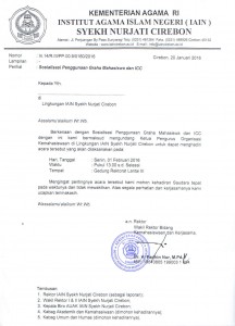 PENGUMUMAN ICC