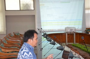 Saluky, M. Kom mensosialisasikan tata cara pengisian EMIS kementerian Agama RI.