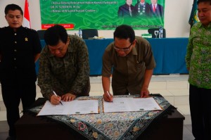 Penandatanganan Nota Kesepahaman MoU IAIn Syekh Nurjati Cirebon dengan Komisi Yudisial RI.