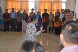 Kegiatan interaktif dalam acara TOT smart learning.