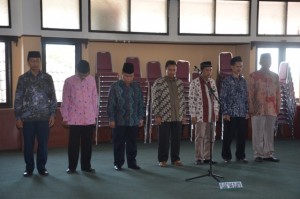 Pejabat yang akan diambil sumpah jabatan oleh Rektor IAIN Dr. H. Sumanta, M.Ag.