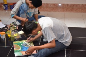 Lomba Kaligrafi Katagori Mahasiswa dalam acara BGA HMJ PBA Fakultas Ilmu Tarbiyah dan Keguruan Tahun 2016.