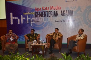 Acara Seminar Hasil Monitoring dan Analisis Media Periode Bulan Januari-Maret 2016 bertempat Auditorium HM. Rasjidi Jln. HM. Thamrin Jakarta.