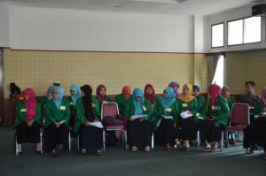 Mahasiswa Jurusan PGRA dalam acara Sertijab dan Upgrading HMJ PGRA FITK Tahun 2016.