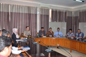 Suasana kunjungan silaturahim Kapolres Cirebon Kota ke IAIN Syekh Nurjati Cirebon Tahun 2016.
