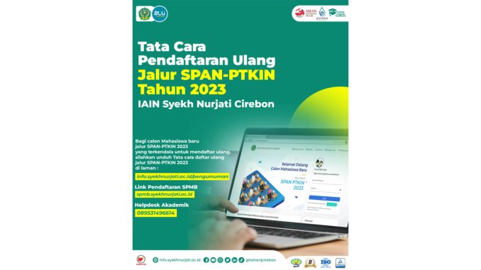 Tata cara daftar ulang tahun 2023 IAIN Syekh Nurjati Cirebon_11zon