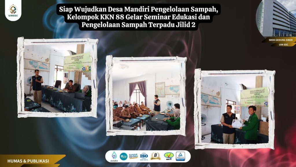 Siap Wujudkan Desa Mandiri Pengelolaan Sampah, Kelompok KKN 88 Gelar Seminar Edukasi dan Pengelolaan Sampah Terpadu Jilid 2