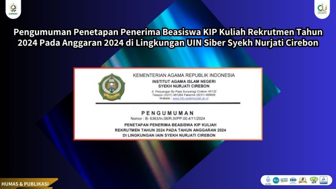 Meneladani Syekh Nurjati, Menyambut 35 Tahun Gerakan Pramuka UIN Siber Syekh Nurjati Cirebon (1)