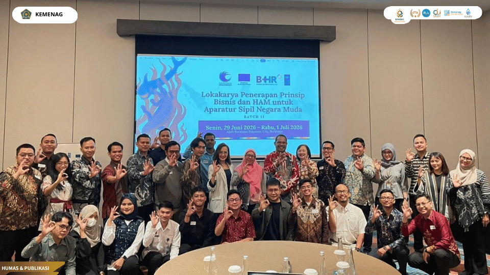 Dosen UIN Siber Syekh Nurjati Cirebon bersama 22 ASN muda terpilih mengikuti pelatihan penguatan implementasi hak asasi manusia dalam kebijakan publik.