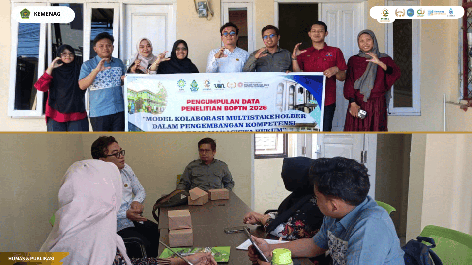 Kunjungan akademik Program Studi Hukum UIN Sumatera Utara Medan ke PKBH UIN Siber Syekh Nurjati Cirebon.