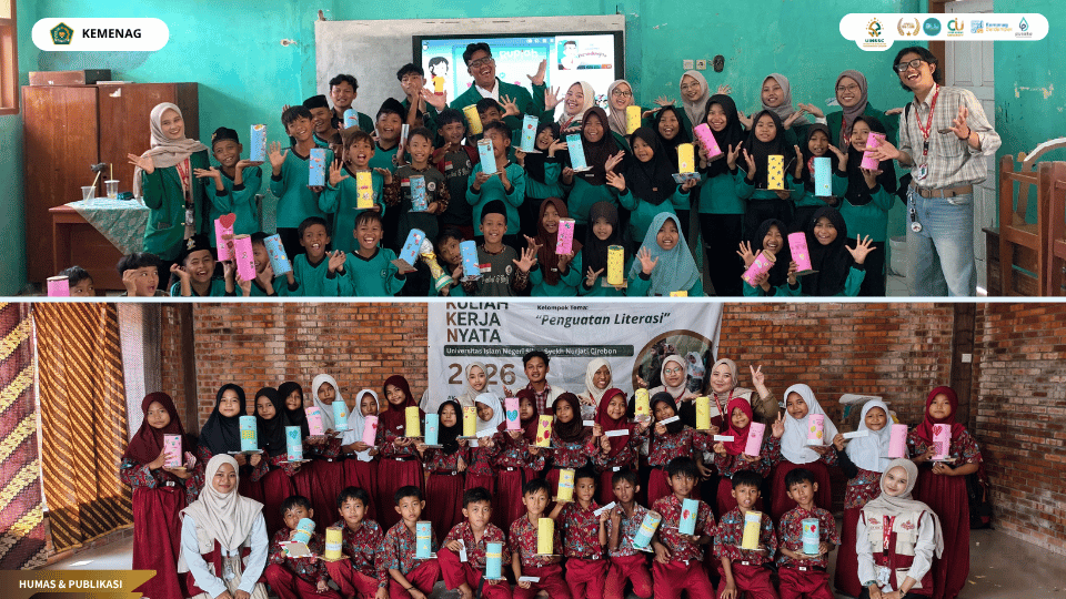 Mahasiswa KKN 09 UIN Siber Cirebon memberikan edukasi literasi keuangan kepada siswa SD di Ambulu