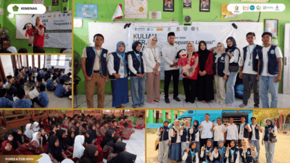Mahasiswa KKN Kelompok 14 UIN Siber Cirebon bersama Bank Indonesia KPW Cirebon menggelar seminar CBP Rupiah di SDN 1 Desa Kendal.