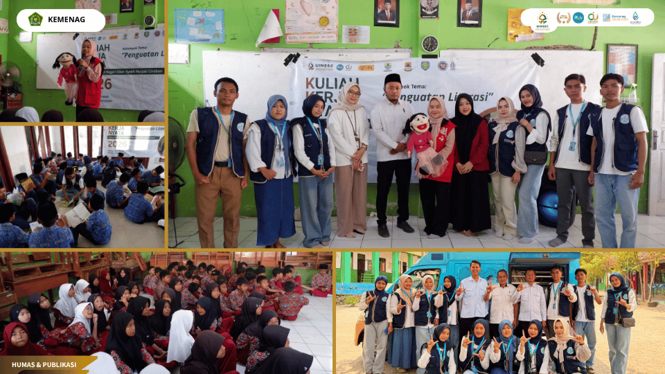 Mahasiswa KKN Kelompok 14 UIN Siber Cirebon bersama Bank Indonesia KPW Cirebon menggelar seminar CBP Rupiah di SDN 1 Desa Kendal.