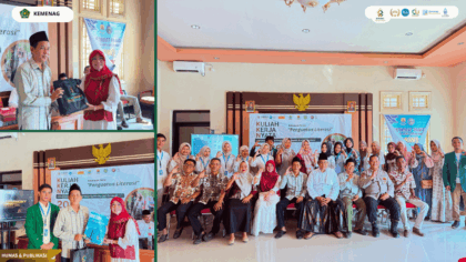 Mahasiswa KKN Tematik Kelompok 14 UIN Siber Syekh Nurjati Cirebon bersama DPL, pemerintah Desa Kendal, dan masyarakat saat pembukaan KKN Tematik Penguatan Literasi di Balai Desa Kendal, Kecamatan