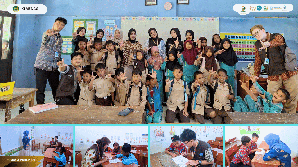 Mahasiswa KKN UIN Siber Syekh Nurjati Cirebon mendampingi siswa SDN 1 Astanalanggar dalam Program PELITA.
