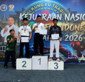 Mahasiswa Tasawuf dan Psikoterapi UIN Siber Syekh Nurjati Cirebon M. Wildan Al-Ma'ruf meraih Juara I dan Juara III pada Kejuaraan Nasional AKTI 2026 di Surabaya.