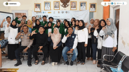 Pembukaan KKN Kelompok 110 UIN Siber Syekh Nurjati Cirebon di Desa Megu Gede Kecamatan Weru.