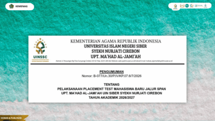 Pengumuman Placement Test Ma'had MABA Jalur SPAN 26