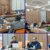 Rapat koordinasi persiapan Ujian Masuk Jalur Mandiri CBT UIN Siber Syekh Nurjati Cirebon di Ruang Rapat Senat.