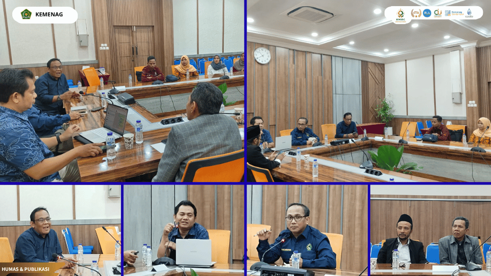 Rapat koordinasi persiapan Ujian Masuk Jalur Mandiri CBT UIN Siber Syekh Nurjati Cirebon di Ruang Rapat Senat.