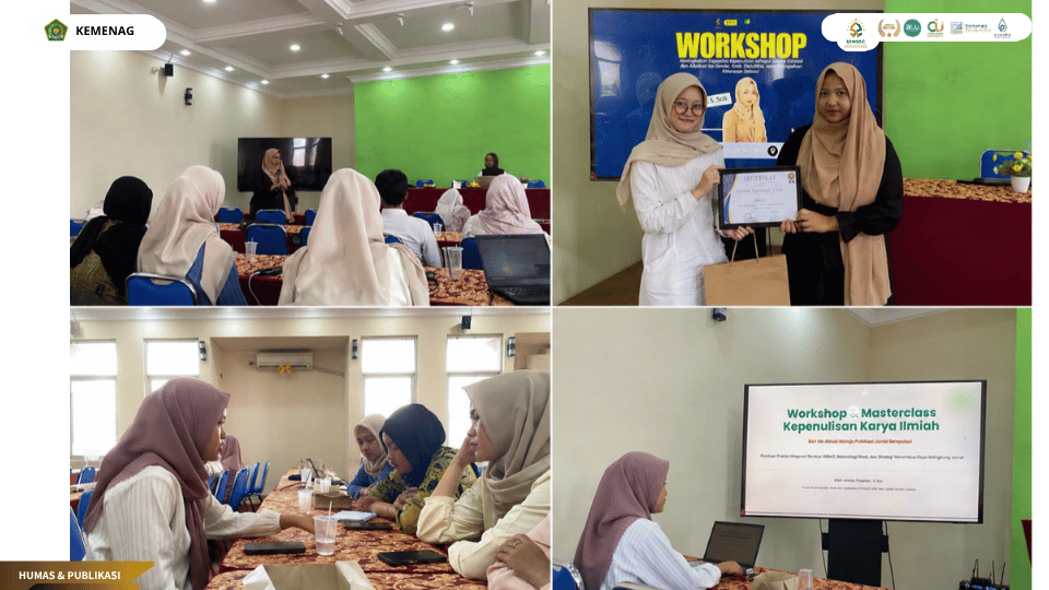 Relawan PSGAD UIN Siber Cirebon mengikuti Workshop Kepenulisan di Gedung LP2M Lantai 3.