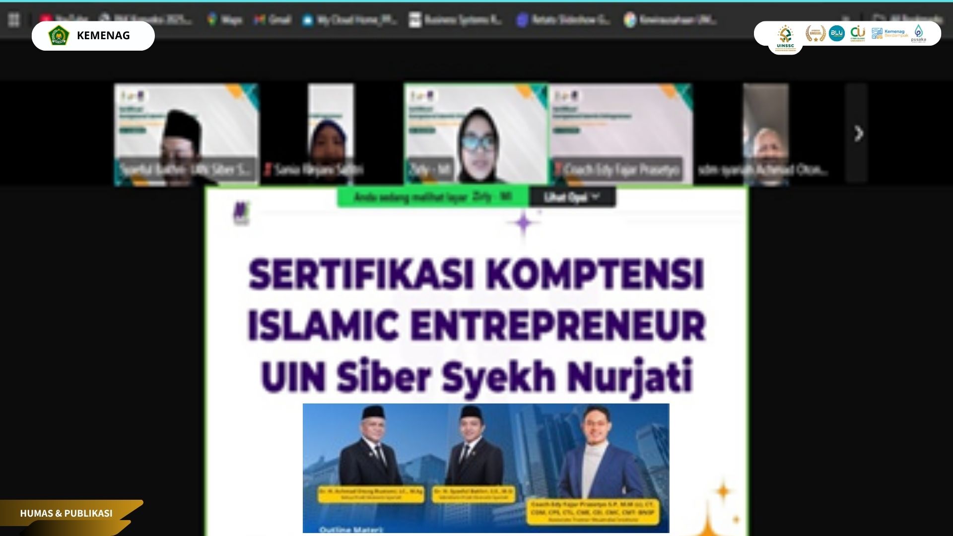 Sertifikasi Islamic Entrepreneur, Jurusan Ekonomi Syariah UIN SSC Gandeng Muamalat Institute