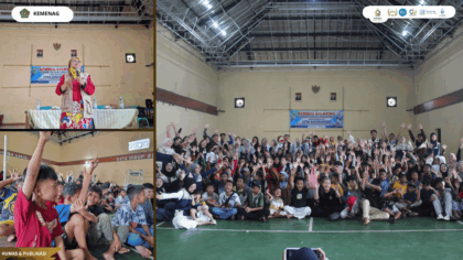 UKM Hay'atu Tahfidzil Qur'an UIN Siber Syekh Nurjati Cirebon berkolaborasi dengan Bank Indonesia dan Kampung Dongeng menggelar Pekan Ceria di GOR Sangkanurip Kuningan.
