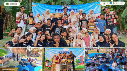 Festival Literasi Anak Negeri KKN 35 UIN Siber Cirebon di Desa Pasindangan