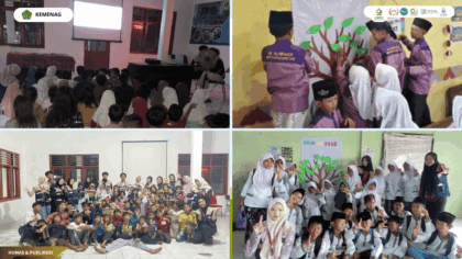 KKN 16 UIN Siber Cirebon melaksanakan Program Bioskop Literasi di Desa Mertapada Wetan