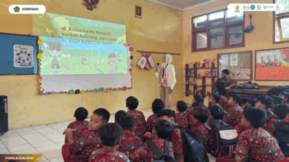 KKN 41 UIN Siber Cirebon memberikan edukasi anti-bullying kepada siswa SD Negeri 1 Wanakaya