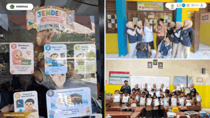 KKN Kelompok 70 UIN Siber Cirebon memperkenalkan Jendela Literasi kepada siswa SDN Pegambiran 2