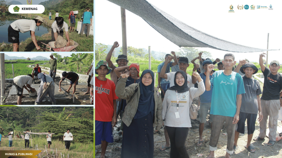 Mahasiswa KKN 145 UIN Siber Cirebon membuat Roket Stove dua ruang bakar di Desa Bobos