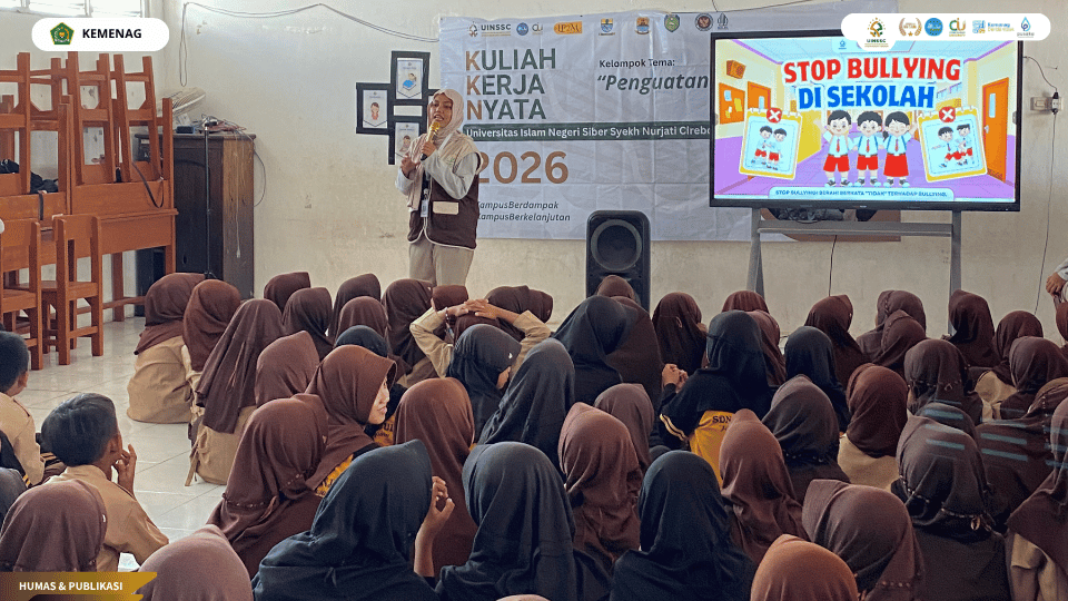Mahasiswa KKN 17 UIN SSC memberikan edukasi anti bullying kepada siswa SDN 1 Munjul