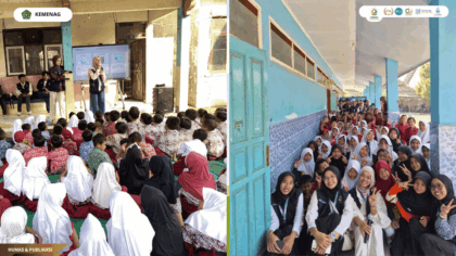 Mahasiswa KKN 28 UIN Siber Cirebon memberikan edukasi anti-bullying kepada siswa SD di Desa Pamengkang
