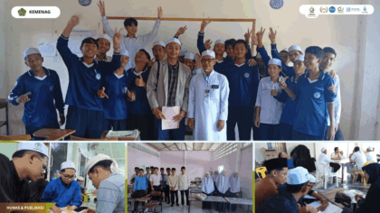 Mahasiswa KKN Internasional FEBI UIN SSC mengajar peserta didik di Ma’had Darul Ulum Pattani Thailand