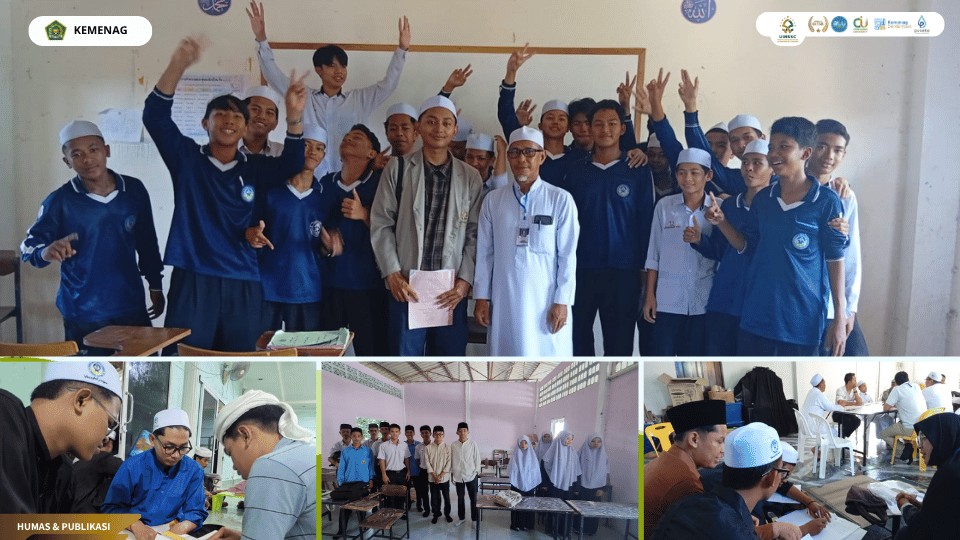 Mahasiswa KKN Internasional FEBI UIN SSC mengajar peserta didik di Ma’had Darul Ulum Pattani Thailand