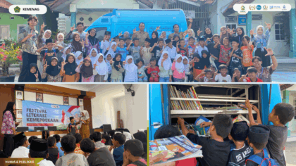 Mahasiswa KKN Kelompok 18 UIN Siber Cirebon membuka Festival Literasi Kemerdekaan di Desa Sidamulya