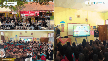 Mahasiswa KKN Kelompok 83 memberikan edukasi stop bullying kepada siswa SDN 1 Gagasari
