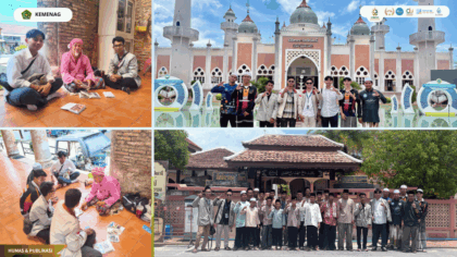 Mahasiswa KKN-PPL Internasional FEBI UIN SSC mengunjungi masjid bersejarah di Pattani Thailand.