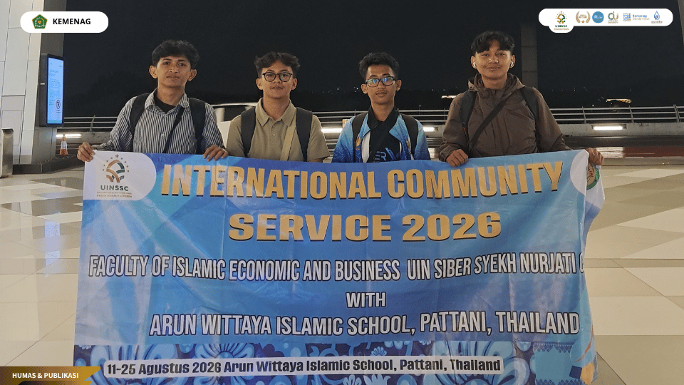 Pelepasan 4 mahasiswa KKN Internasional FEBI UIN Siber Cirebon ke Pattani Thailand