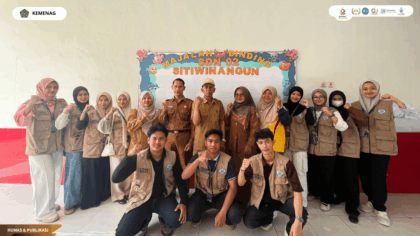 Peresmian pengaktifan kembali Perpustakaan SDN 2 Sitiwinangun oleh KKN Kelompok 36 UIN Siber Syekh Nurjati Cirebon.