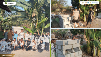 Peresmian rocket stove KKN 142 UIN Siber Cirebon di Blok Bebekan Desa Kalibaru