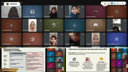 Peserta KASTURI II mengikuti kajian tentang kekerasan berbasis gender secara virtual