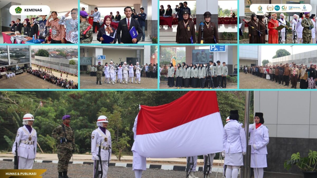 Semangat Kolaborasi Mahasiswa UIN Siber Cirebon Sukseskan Upacara HUT RI ke-81