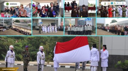 Semangat Kolaborasi Mahasiswa UIN Siber Cirebon Sukseskan Upacara HUT RI ke-81