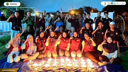Malam Renungan dan Doa Bersama KKN 131 dan Karang Taruna Kesenden Peringati HUT RI ke-81