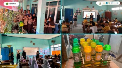 KKN Kelompok 144 Edukasi Siswa SDN 1 Palir Pilah Sampah, 113 Anak Belajar Jaga Lingkungan Sejak Dini