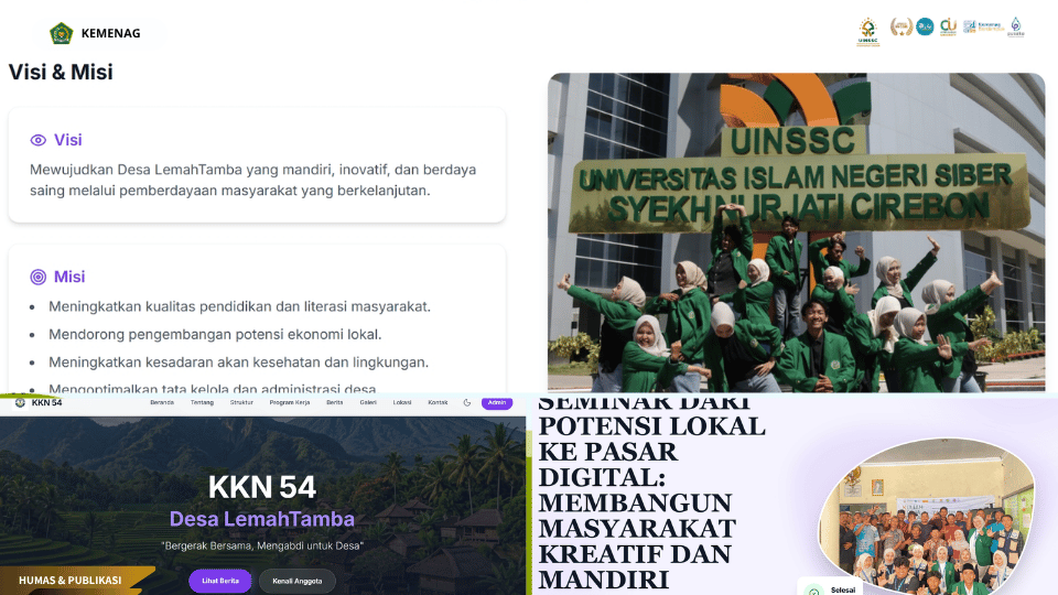 Launching website Desa Lemahtamba oleh KKN Kelompok 54 UIN Siber Syekh Nurjati Cirebon