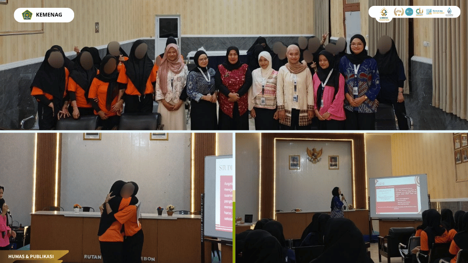 Mahasiswa BKI UIN Siber Cirebon melaksanakan bimbingan mental bagi WBP perempuan di Rutan Kelas I Cirebon.