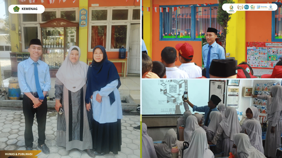 Mahasiswa PLP PGMI UIN Siber Cirebon menggunakan media Augmented Reality dalam pembelajaran di CIS Cirebon